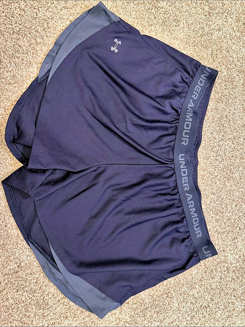Under Armour UA Tech Play Up Shorts Women’s Blue Waist XL/TG